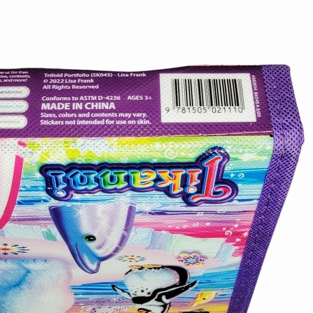 Lisa Frank Tikanni Trifold Portfolio Activity Set Coloring Stickers NEW 2022